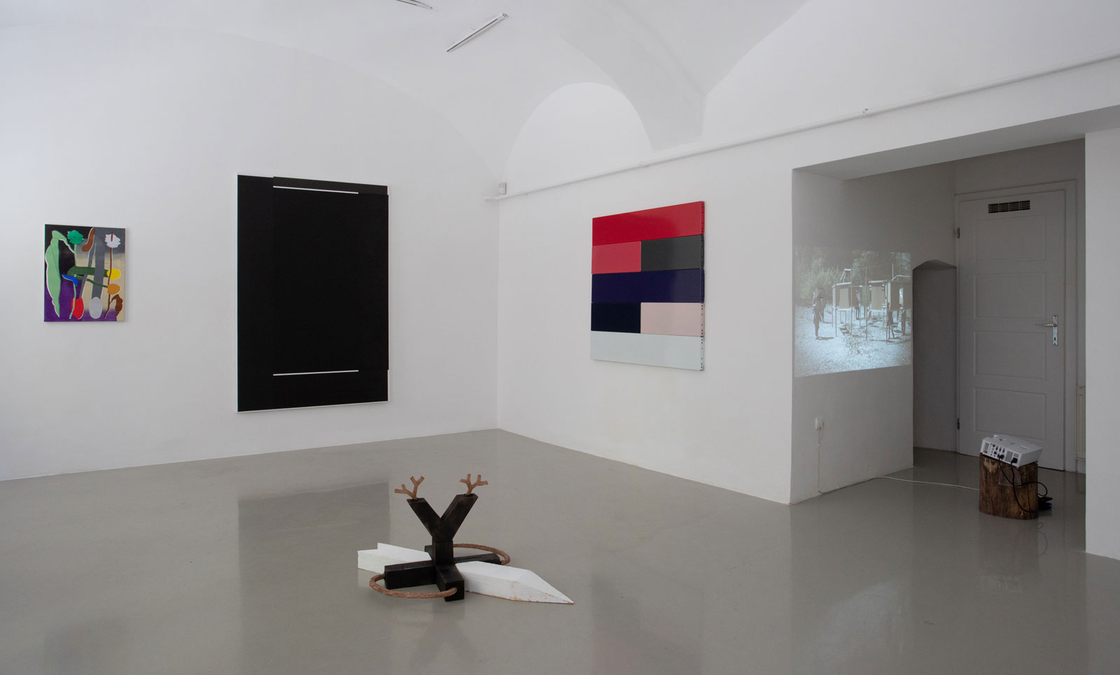 Listing VIII, exhibition view, 2019
Works by Gergő Szinyova, János Sugár, Gábor Kristóf, Tamás Kaszás