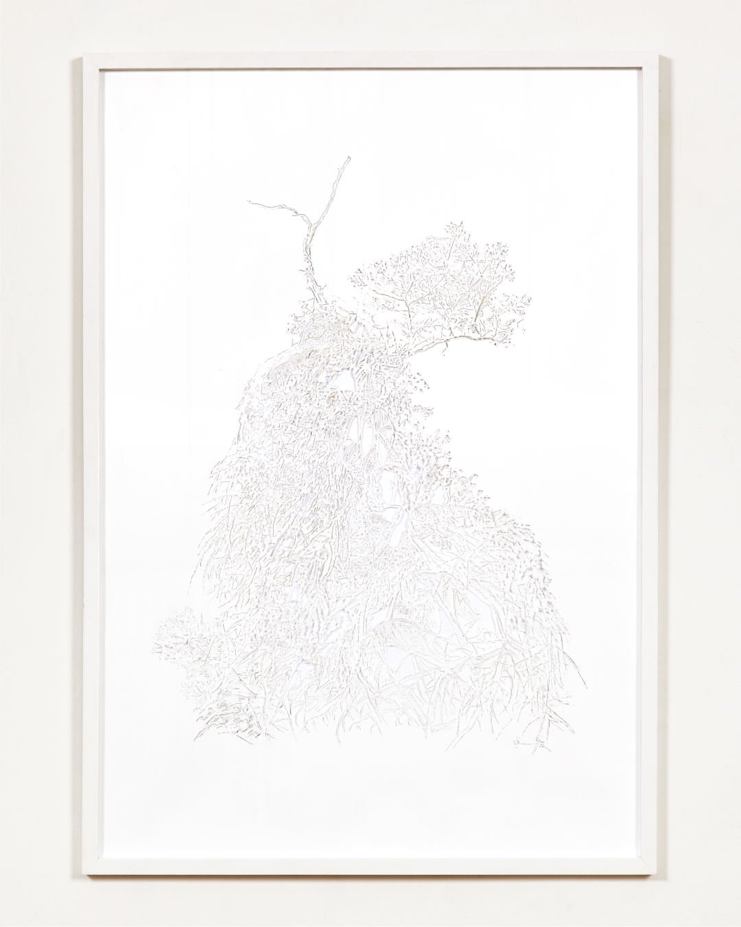 Kitti GOSZTOLA: Parasite 2014 hand-engraved paper 70x100cm