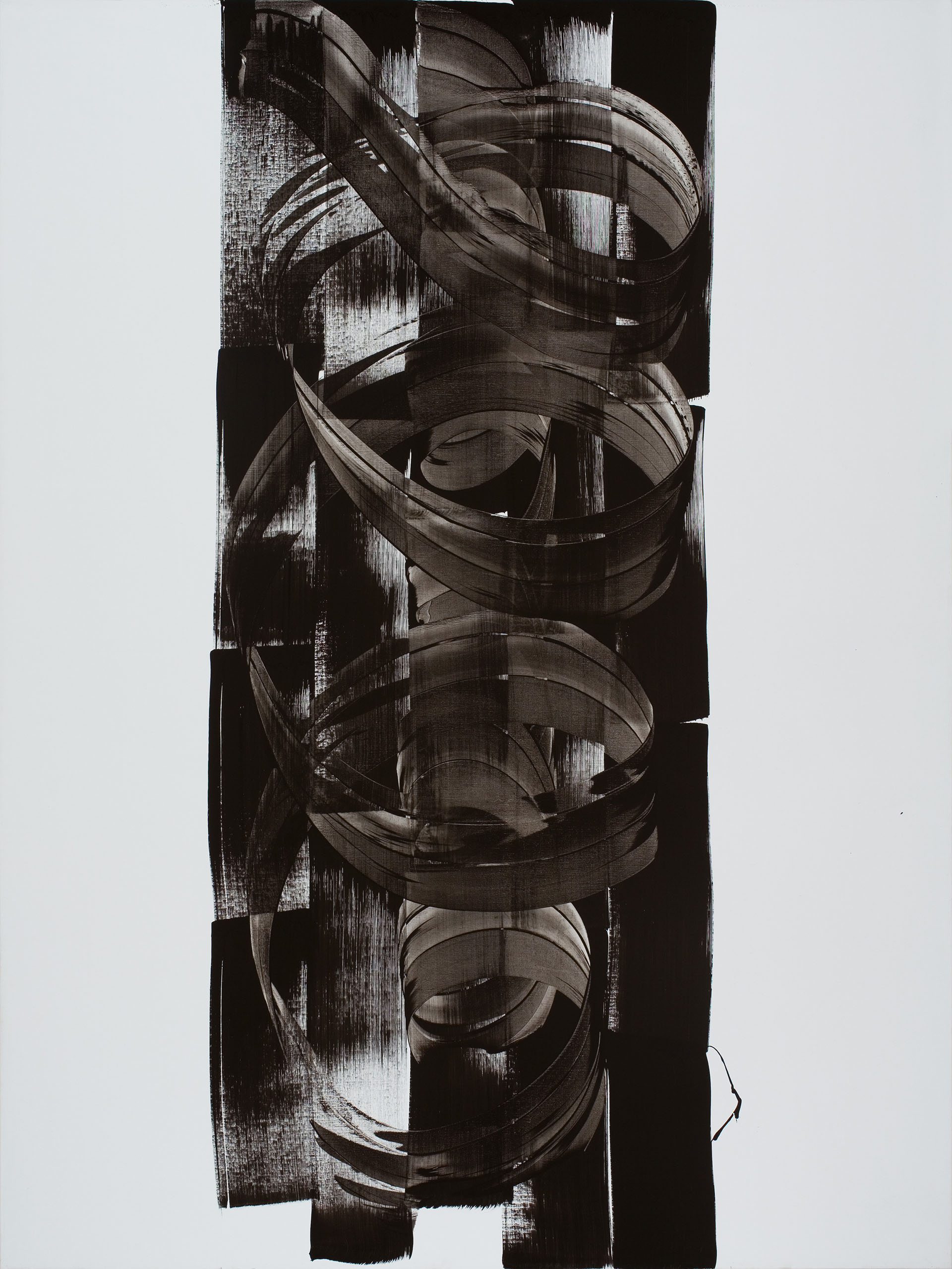 István NÁDLER: Feketebács No. 7. 2014 acrylic on canvas 200 x 150 cm