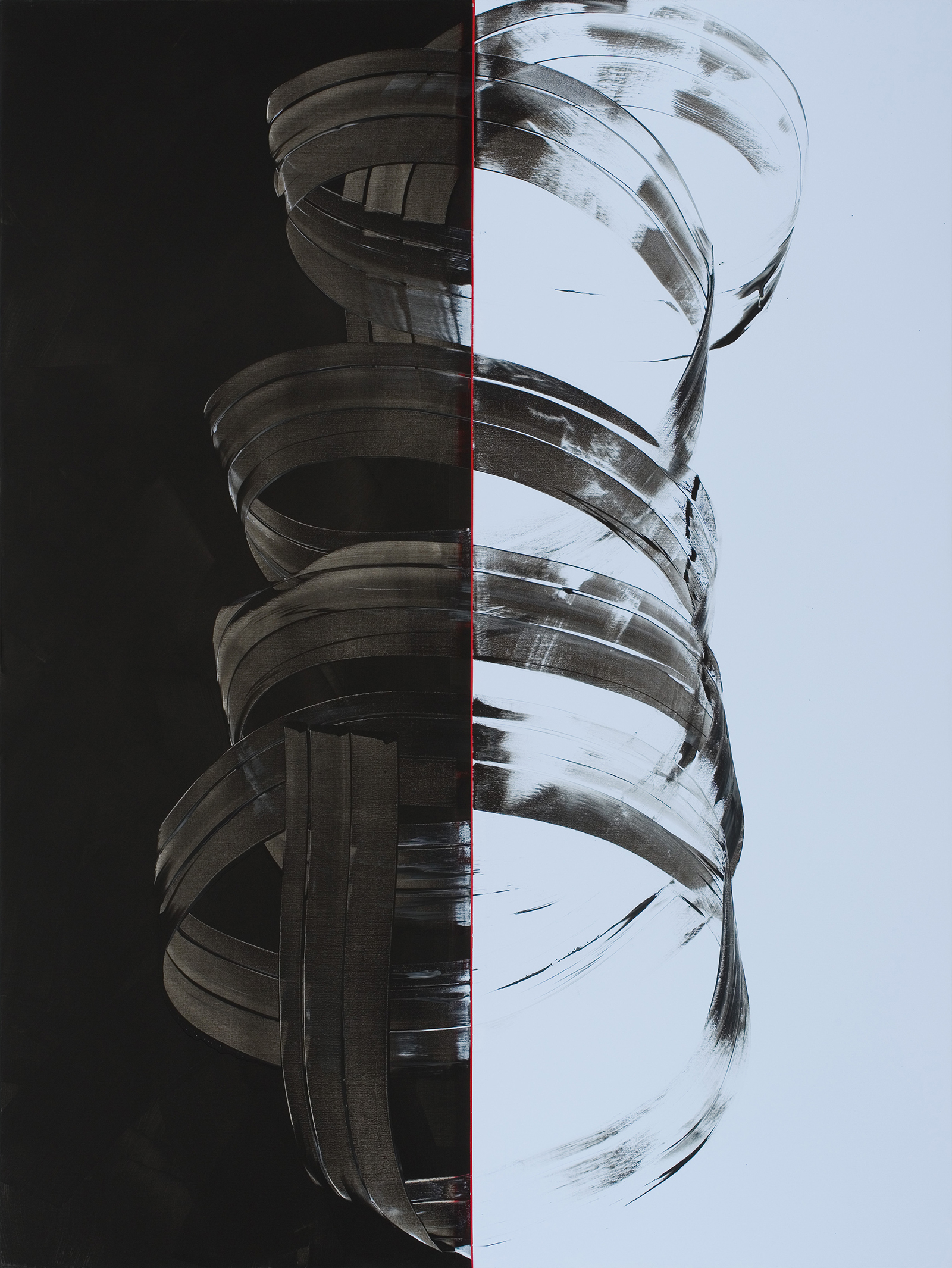 István NÁDLER: Feketebács No. 9. 2014 acrylic on canvas 200 x 150 cm
