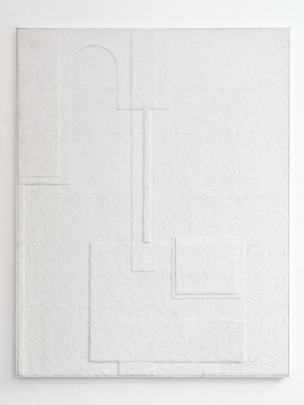 Anna MARK: R 116, 1993, gypsum, resin, marble powder, sand, 147 × 115 cm