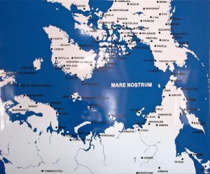 SOCIÉTÉ RÉALISTE: Mare Nostrum, 2010, enamel plate, 80 x 97 cm