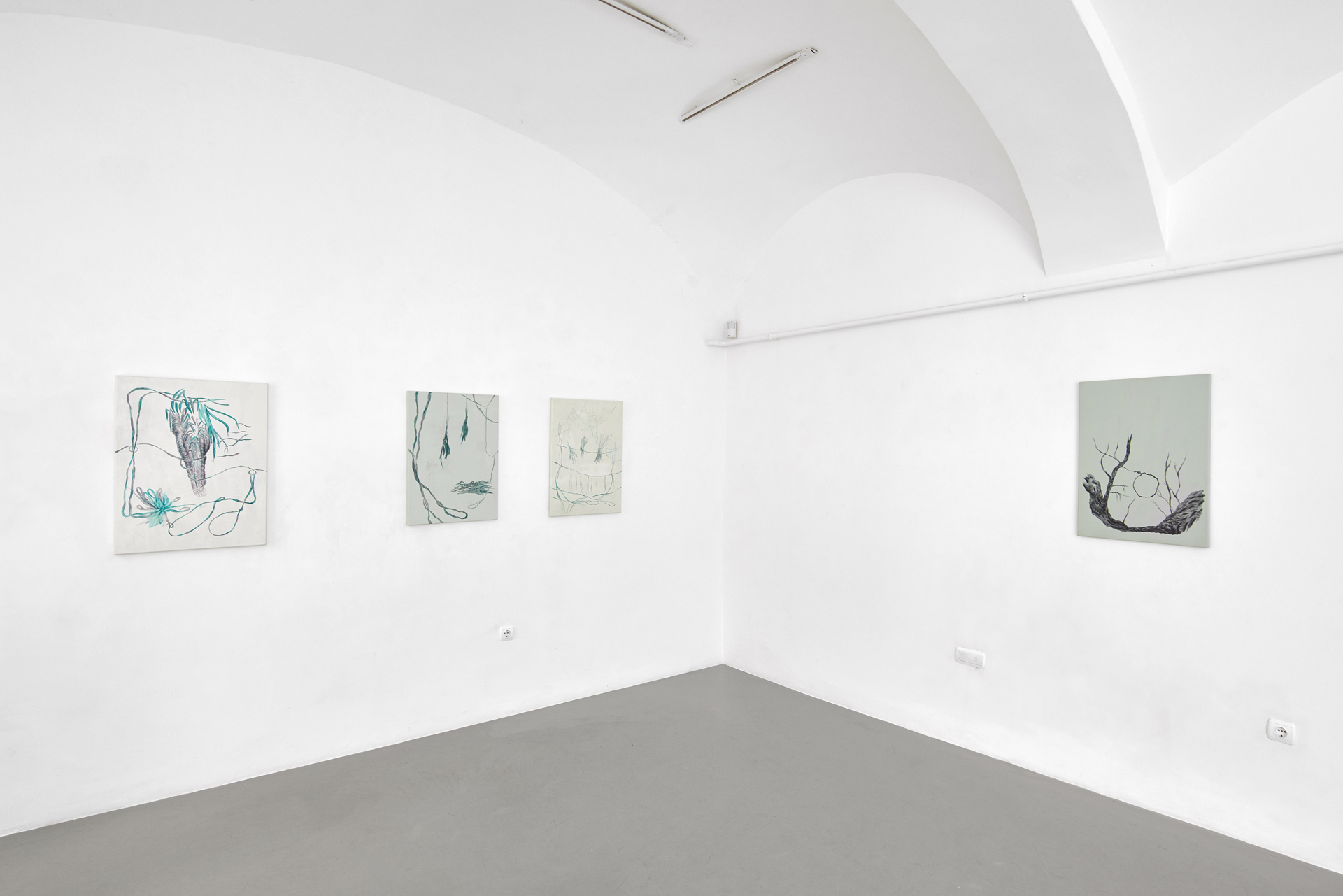 Installation view, “…like a ring, sliding shut on some quick thing”, Kisterem, 2023