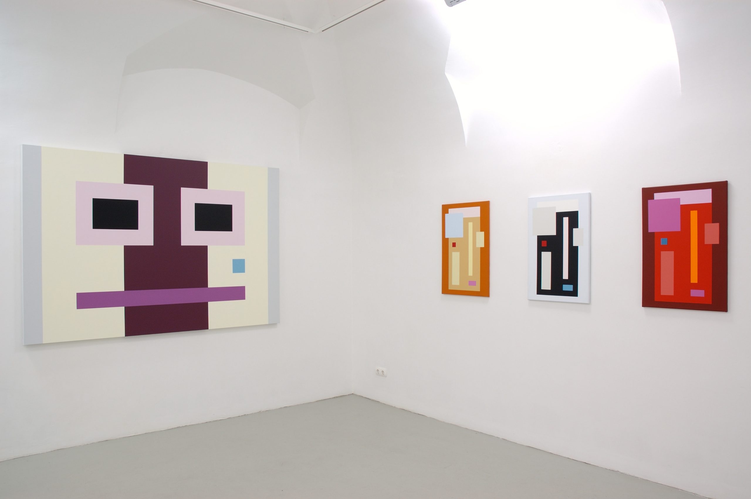 Installation view with works of Imre BAK, 2007, Kisterem