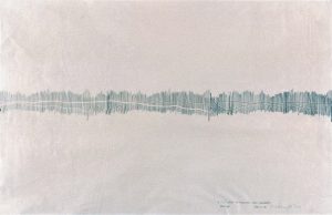 Miklós ERDÉLY: Threadwork, around 1979, paper, pencil, carbon paper, frottage, 61x63 cm
