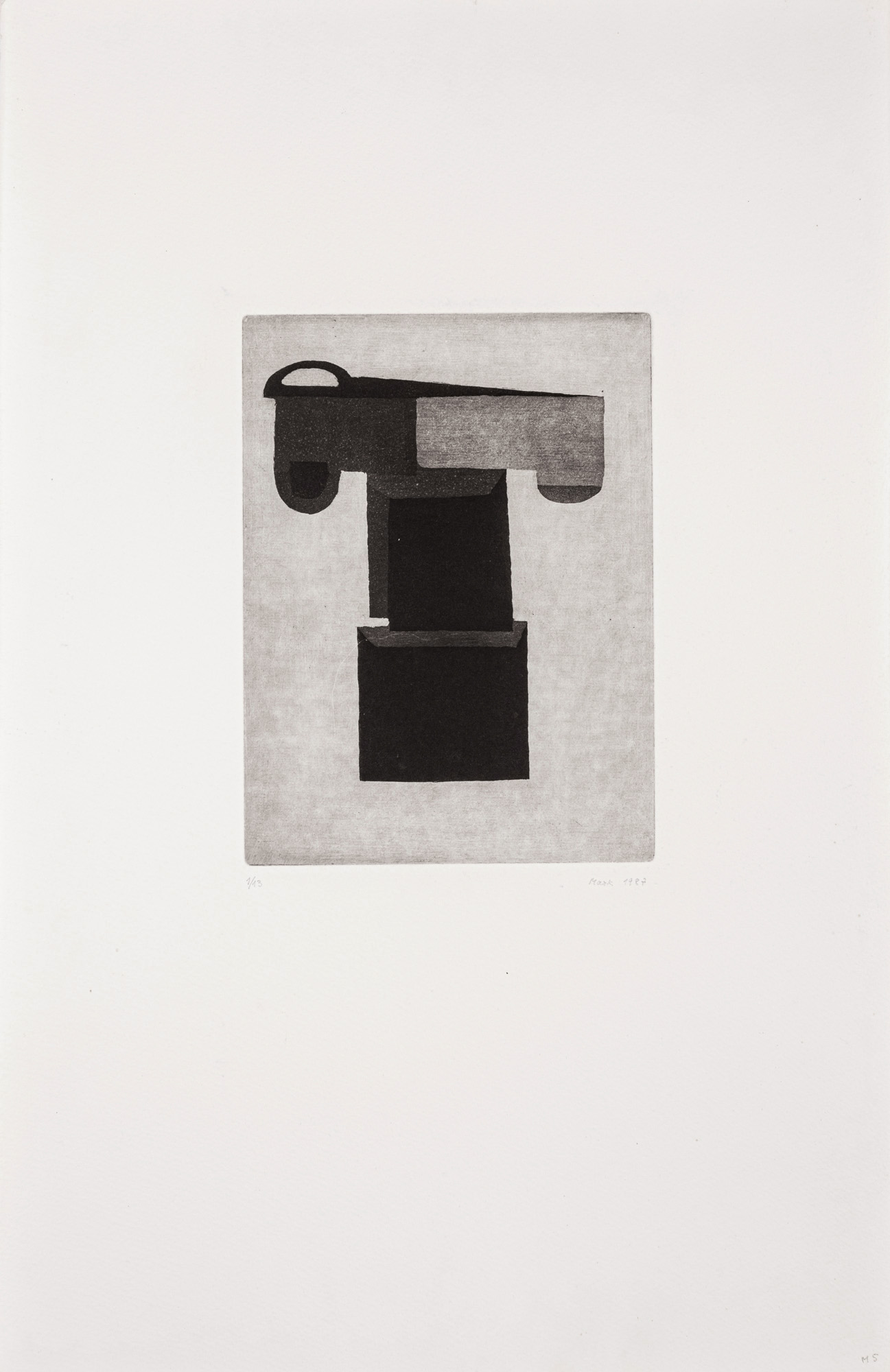 Anna MARK: GR05, 1987, aquatint on paper, 50 × 32,5 cm