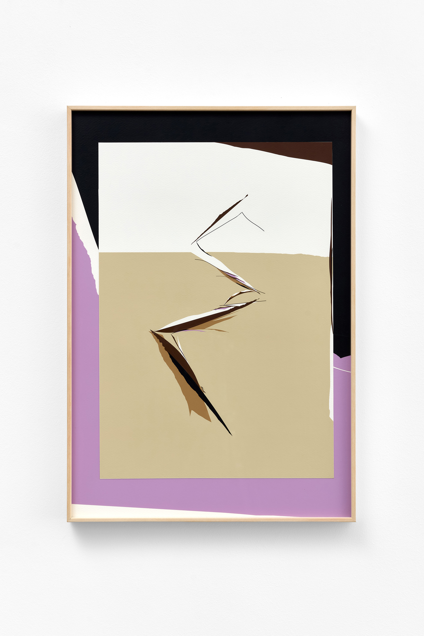 Zsolt MOLNÁR: Microtrail, 2025, hand-cut montage, 7 layers
60 × 42 cm
