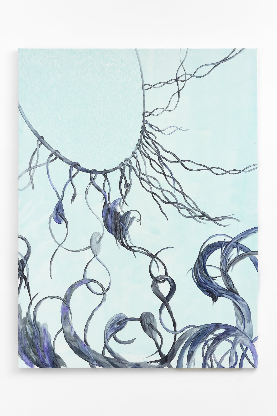 Dominika Trapp: Hairy Future, 2026, ink on canvas